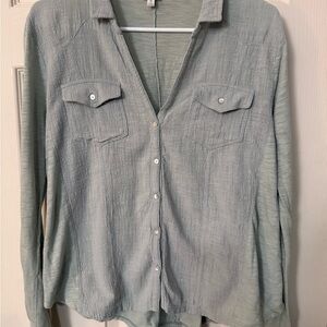 Lucky Brand Woman’s Soft Green Casual Shirt